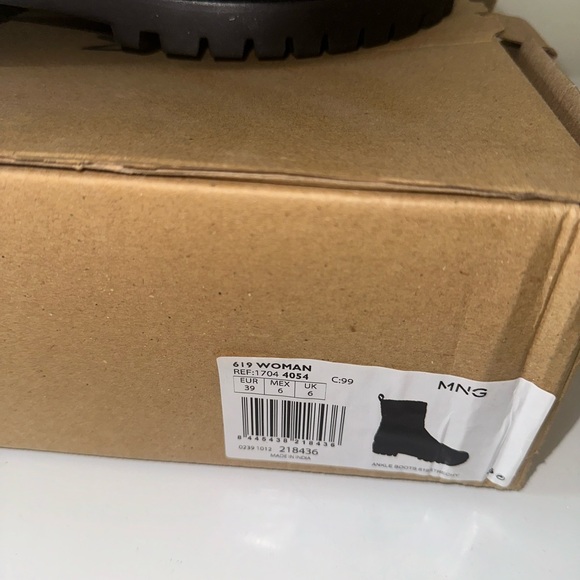 MNG MANGO sustainable leather boots.  NEW with box & tags. - Picture 5 of 5